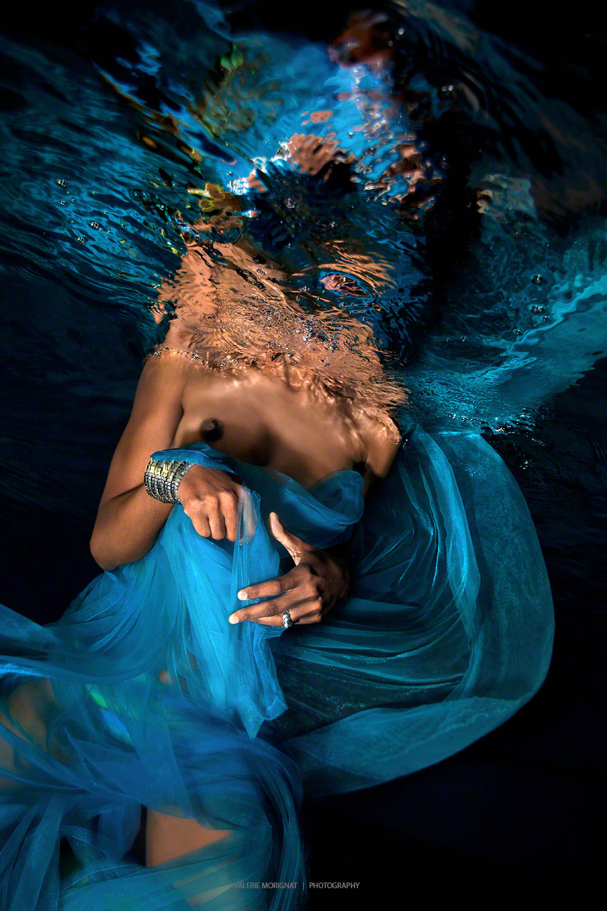 Blue Note Underwater Fashion Photography by Valerie Morignat